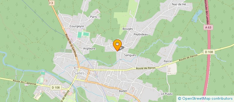 localisation de l'entreprise AGENCE PRIVE SECU INTERV VAL DE L'EYRE  SALLES