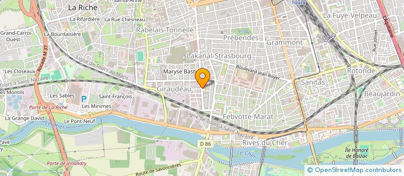 localisation de l'entreprise AGENCE PRIVEE DE SECURITE à TOURS