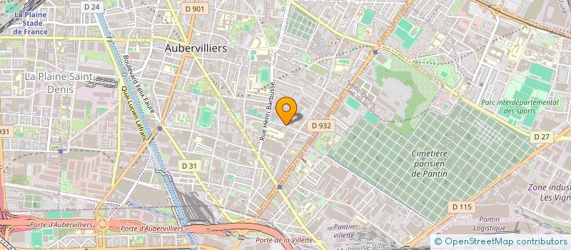 localisation de l'entreprise AGENCE PROFESSIONNELLE GENERALE DE L'ECOLOGIE ISO à AUBERVILLIERS