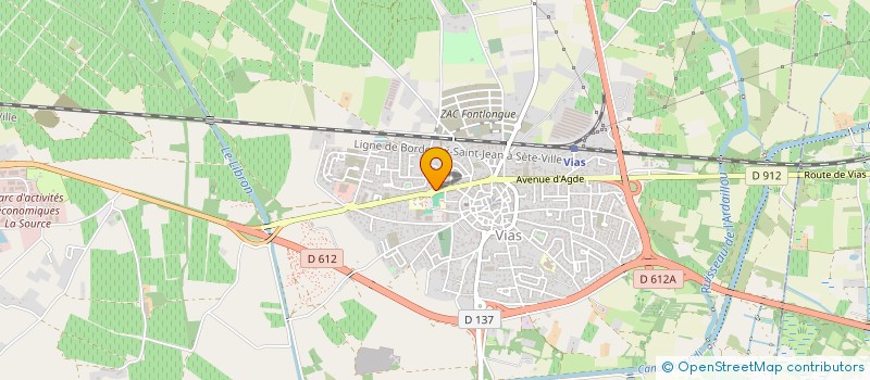 localisation de l'entreprise AGENCE PUBLICITE PHOTOGRAPHIE AERIENNE  VIAS