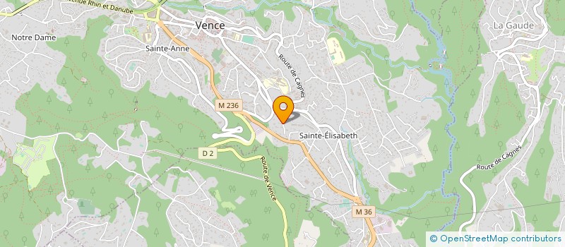 localisation de l'entreprise AGENCE PUCETTI à VENCE