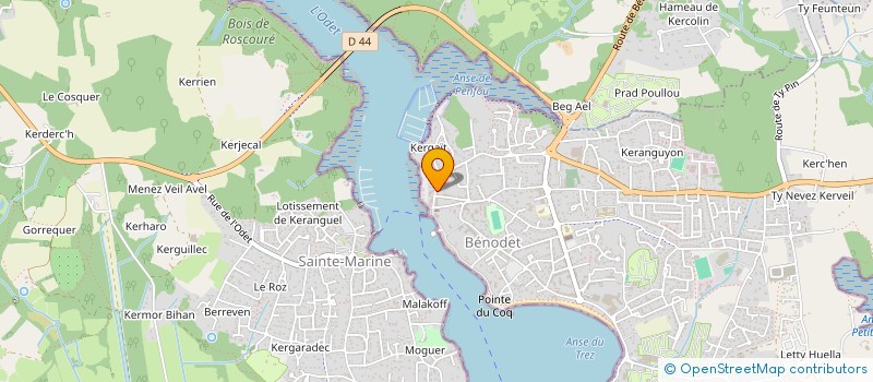 localisation de l'entreprise AGENCE QUIMPER CORNOUAILLE  BENODET