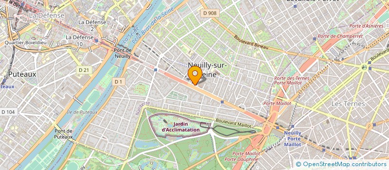 localisation de l'entreprise AGENCE R N P COMMUNICATION à NEUILLY-SUR-SEINE