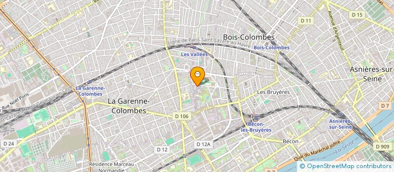 localisation de l'entreprise AGENCE RBA à BOIS-COLOMBES