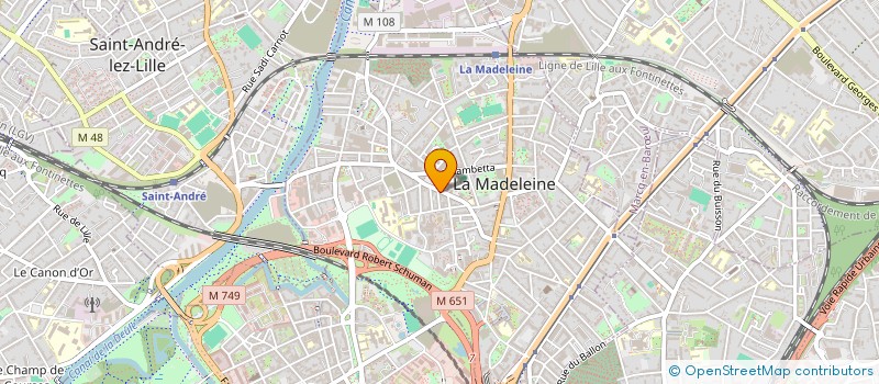 localisation de l'entreprise AGENCE RD à LA MADELEINE