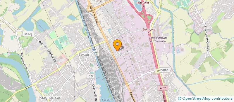 localisation de l'entreprise AGENCE REGIE PUBLICITAIRE  LESPINASSE