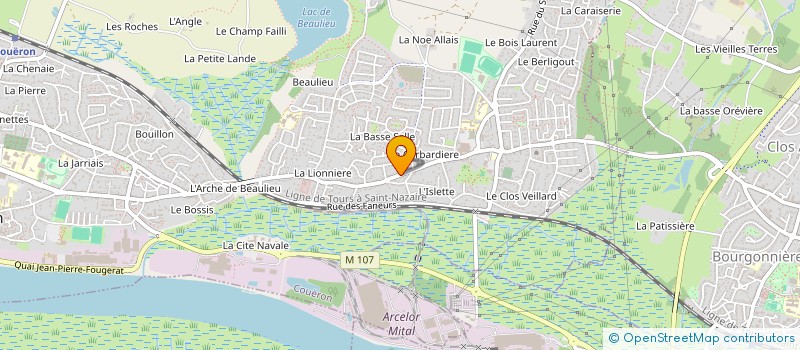 localisation de l'entreprise AGENCE REGION SECURITE PROTECTION à COUERON