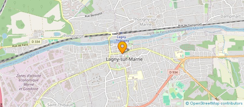 localisation de l'entreprise AGENCE REGIONALE à LAGNY-SUR-MARNE