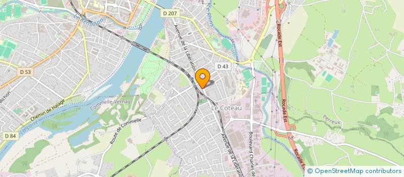 localisation de l'entreprise AGENCE REGIONALE DE FORMATION PROFESSIONNELLE  LE COTEAU