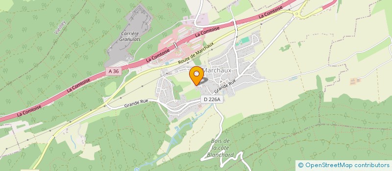 localisation de l'entreprise AGENCE REGIONALE DE L'AUDIT ENERGETIQUE  MARCHAUX-CHAUDEFONTAINE