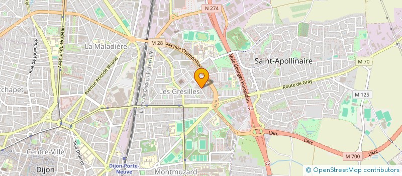localisation de l'entreprise AGENCE REGIONALE DE SANTE BOURGOGNE-FRANCHE-COMTE à DIJON