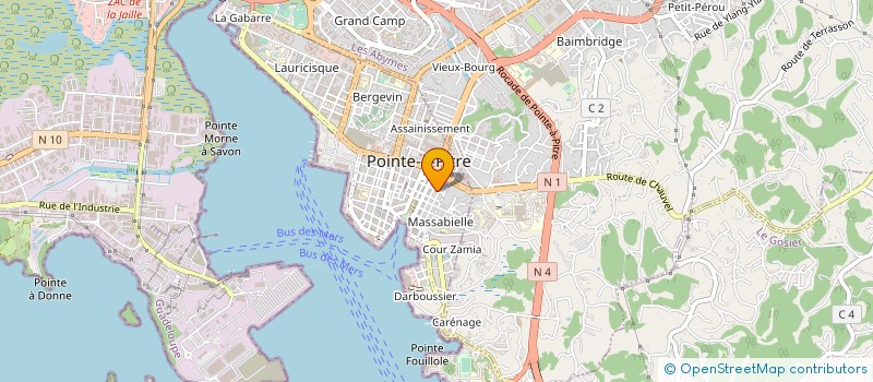 localisation de l'entreprise AGENCE REGIONALE GUADELOUPEENNE POUR L EMPLOI à POINTE-A-PITRE