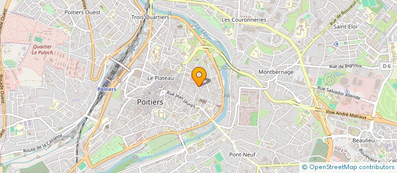 localisation de l'entreprise AGENCE REGIONALE PARTENARIAT CULTUREL à POITIERS