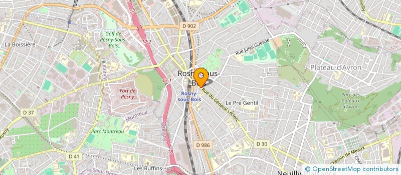 localisation de l'entreprise AGENCE REGIONALE S A R L  AUBERVILLIERS