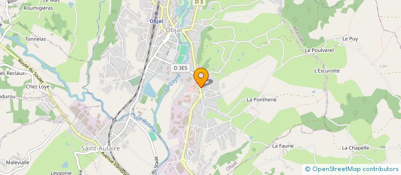 localisation de l'entreprise AGENCE REPARAT  OBJAT