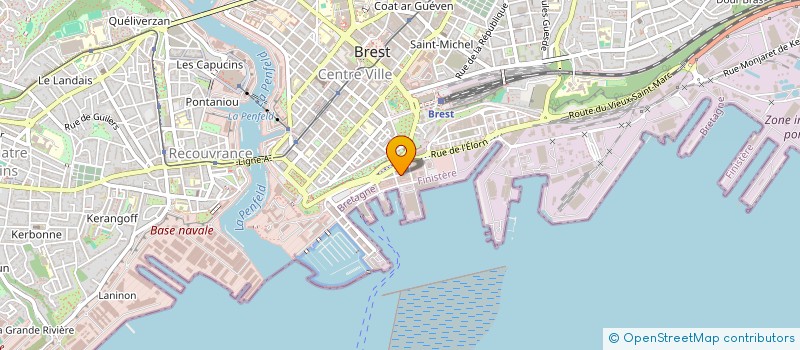 localisation de l'entreprise AGENCE REPRESENTATION DISTRIBUTION OUEST à BREST