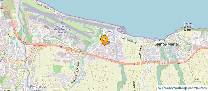 localisation de l'entreprise AGENCE REUNIONNAISE DE DISTRIBUTION DE PRESSE  SAINTE-MARIE