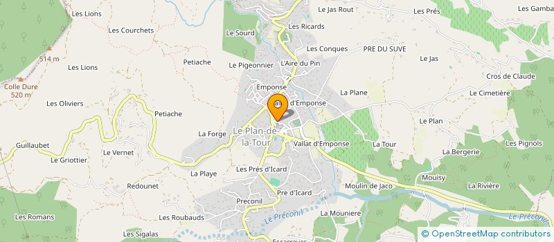 localisation de l'entreprise AGENCE REYNIER & ASSOCIES à LE PLAN-DE-LA-TOUR