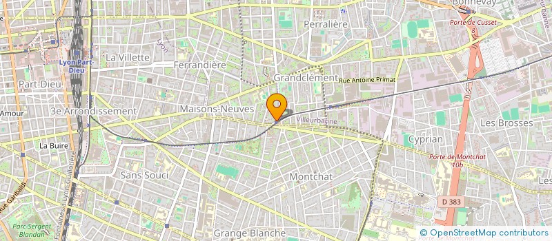 localisation de l'entreprise AGENCE RHODANIENNE DE CONSTRUCTION  VILLEURBANNE