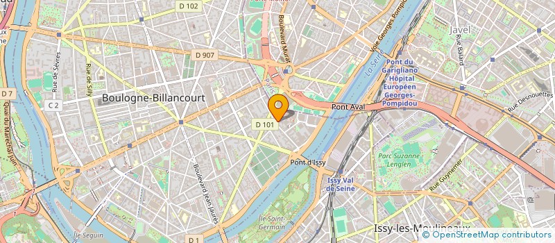 localisation de l'entreprise AGENCE RISE UP à BOULOGNE-BILLANCOURT