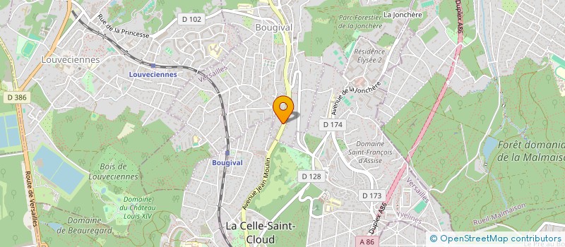 localisation de l'entreprise AGENCE ROBERT IMMOBILIER GESTION  BOUGIVAL