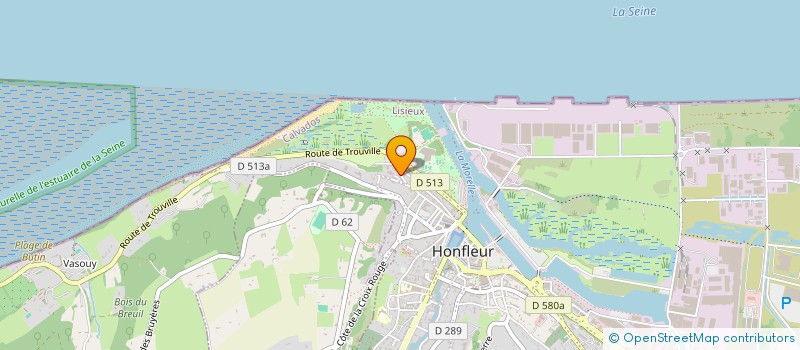 localisation de l'entreprise AGENCE ROSE COMMUNICATION  HONFLEUR