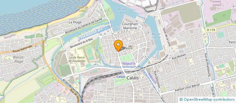 localisation de l'entreprise AGENCE ROYALE GESTION à CALAIS