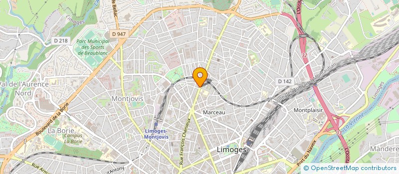 localisation de l'entreprise AGENCE SERVICE CONSEIL à LIMOGES