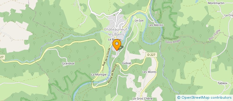 localisation de l'entreprise AGENCE SERVICES MULTIPLES  CHATEAUNEUF-LES-BAINS