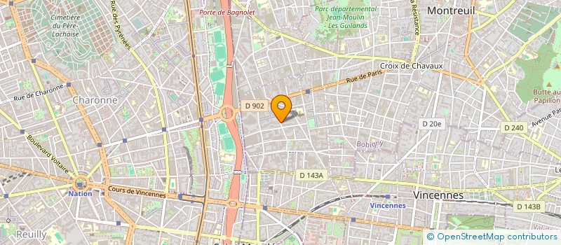 localisation de l'entreprise AGENCE SEVEO à MONTREUIL