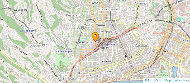 localisation de l'entreprise AGENCE SIM SERVICE IMMOBILIER MEDITERRANEEN à NICE