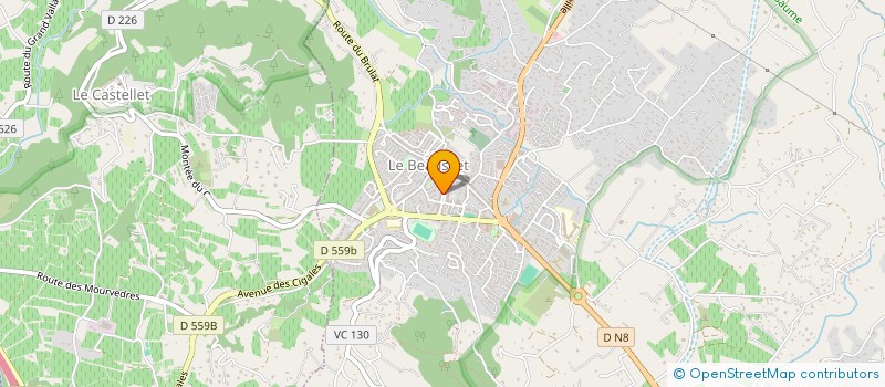 localisation de l'entreprise AGENCE SOLAZUR  LE BEAUSSET