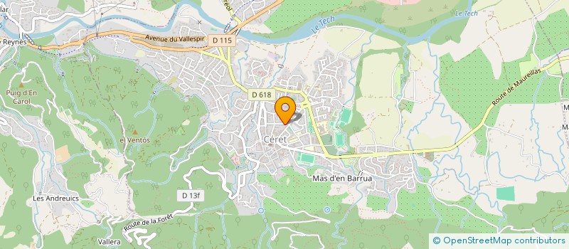 localisation de l'entreprise AGENCE SSP  CERET