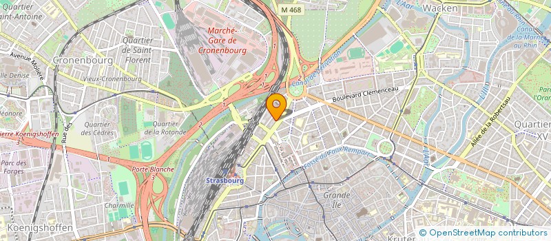 localisation de l'entreprise AGENCE STRASB DE PRESSE & COMMUNICATION à STRASBOURG