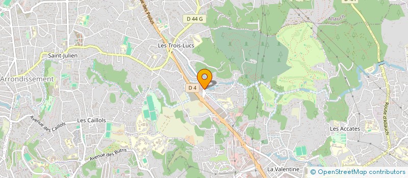 localisation de l'entreprise AGENCE SUD DIAGNOSTICS à MARSEILLE 12