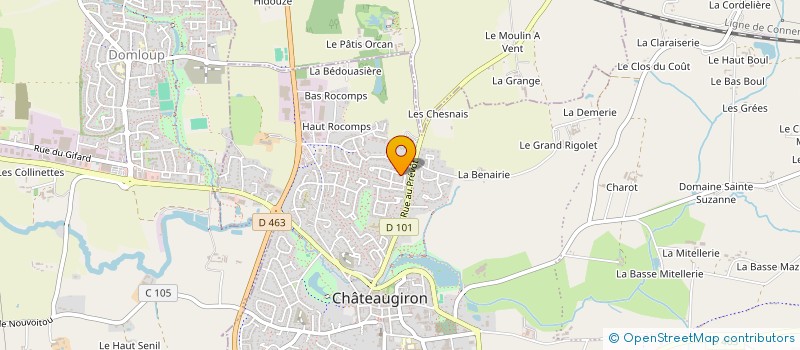 localisation de l'entreprise AGENCE SYNEA  CHATEAUGIRON