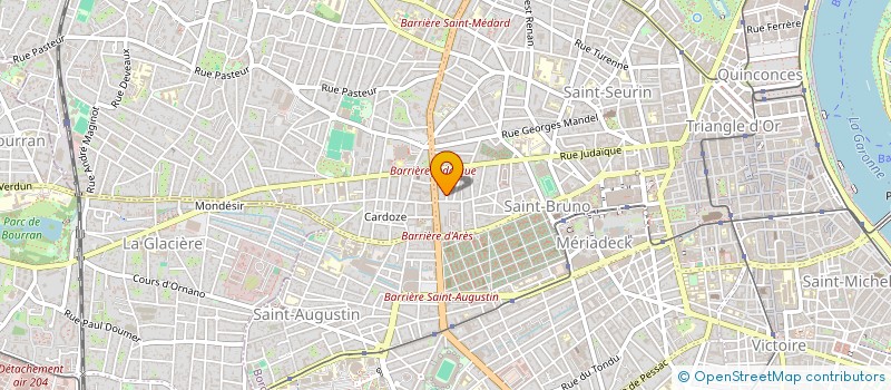 localisation de l'entreprise AGENCE T. BECHADE  BORDEAUX