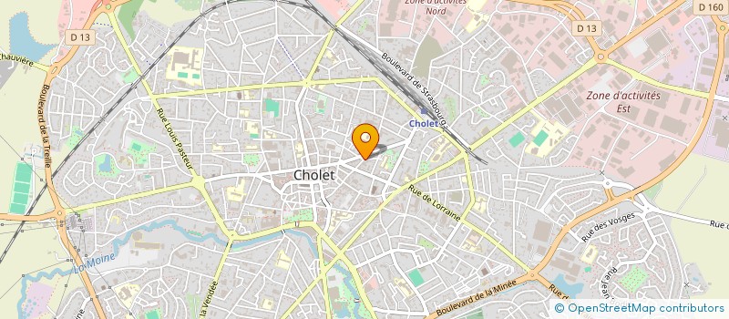 localisation de l'entreprise AGENCE T. BODINEAU  CHOLET