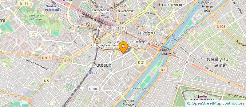 localisation de l'entreprise AGENCE T ET D TRAVAUX ET DIFFUSION à PUTEAUX