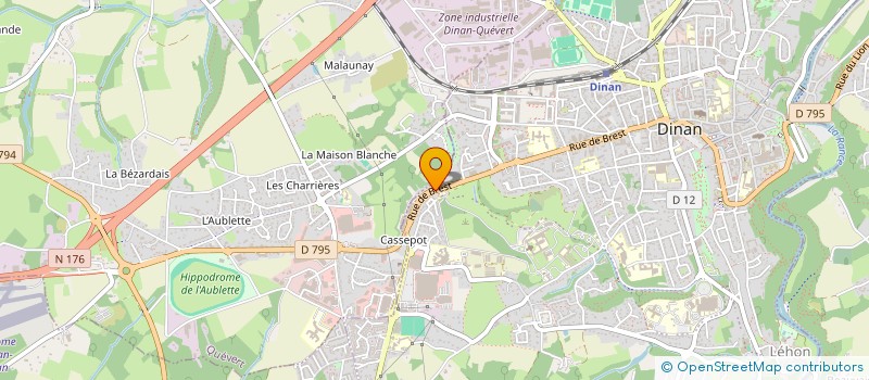 localisation de l'entreprise AGENCE TALLEC IMMOBILIER à DINAN