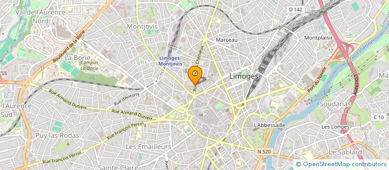 localisation de l'entreprise AGENCE TECHNIQUE DEPARTEMENTALE DE LA HAUTE VIENNE à LIMOGES