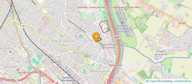 localisation de l'entreprise AGENCE TECHNIQUE ENERGIES ET FLUIDES à TOULOUSE