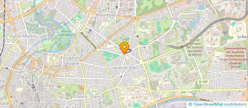 localisation de l'entreprise AGENCE TELEMATIQUE INFORMATIQUE BUREAUTI  RENNES