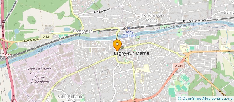 localisation de l'entreprise AGENCE THEVIN-EGUIA à LAGNY-SUR-MARNE