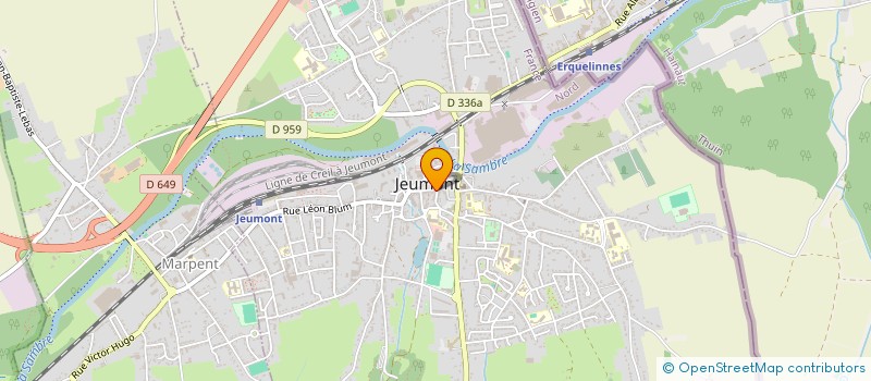 localisation de l'entreprise AGENCE TIGRE JP à JEUMONT