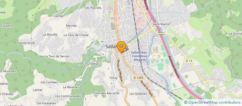 localisation de l'entreprise AGENCE TISSOT à SALLANCHES