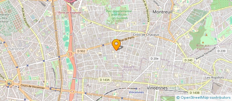 localisation de l'entreprise AGENCE TN  MONTREUIL