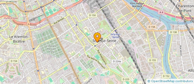 localisation de l'entreprise AGENCE TOURNEE GENERALE à IVRY-SUR-SEINE