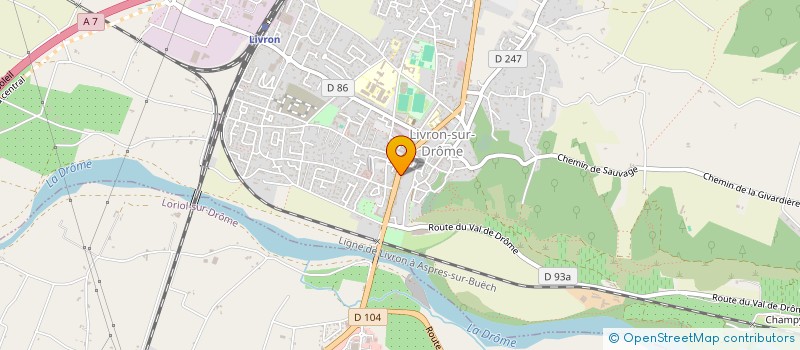 localisation de l'entreprise AGENCE TRANSFERT AIRPORT 26  LIVRON-SUR-DROME