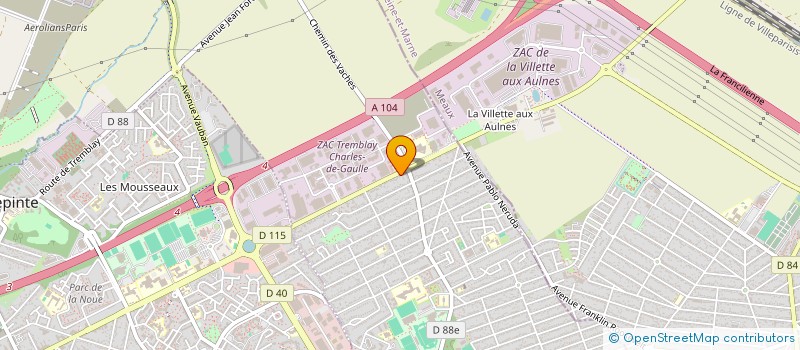 localisation de l'entreprise AGENCE TREMBLAY IMMOBILIER à TREMBLAY-EN-FRANCE